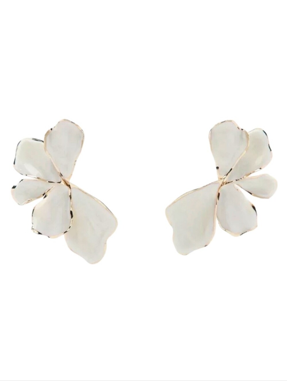 ZARA Enamelled Fan Earrings